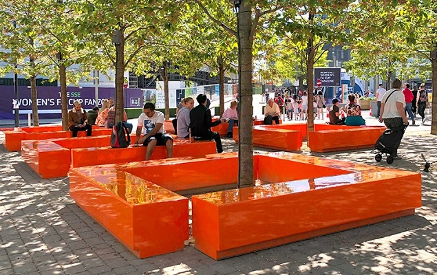 Fig 7 example of pop-up seating