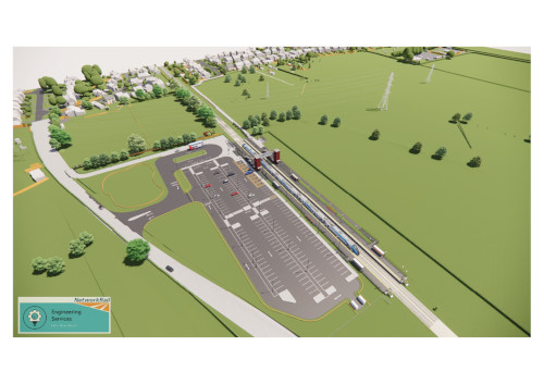 A computer generated image of the Haxby station site facing York