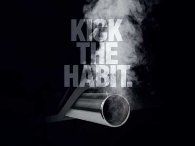 Kick the habit - turn your engine off when parked or waiting