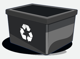 This image shows a paper recycling box