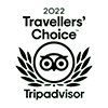Trip advisor 2022 Travellers' Choice award logo
