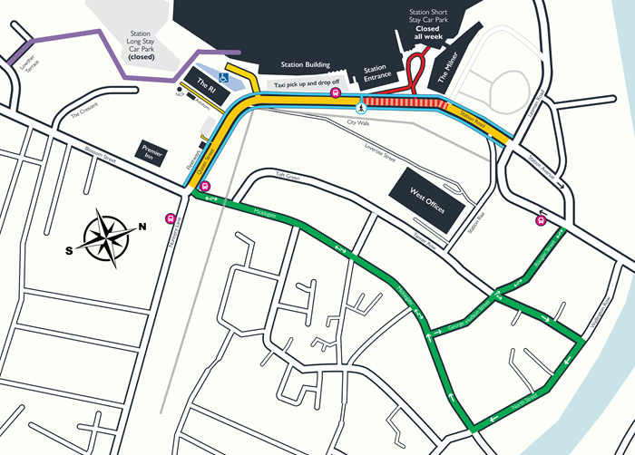Station Gateway Access Map - Phase 1, 1 June to 6 June