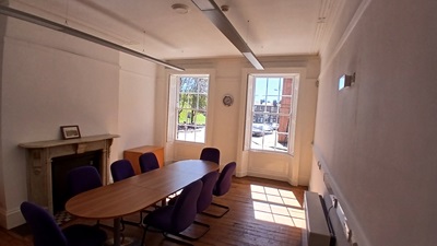 An interior view of the conference room in 29 Castlegate.