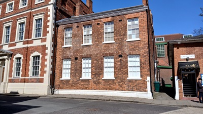An exterior view of the rear of 29 Castlegate