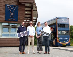 Andy Cullen, Mayor David Skaith, Cllr Kate Ravilious and Cllr Pete Kilbane, Deputy Leader of City of York Council and Executive Member for Economy & Culture; Deputy Mayor of York and North Yorkshire; Portfolio holder for Transport, Y&NYCA.