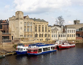 View of The Guildhall from across the River Ouse