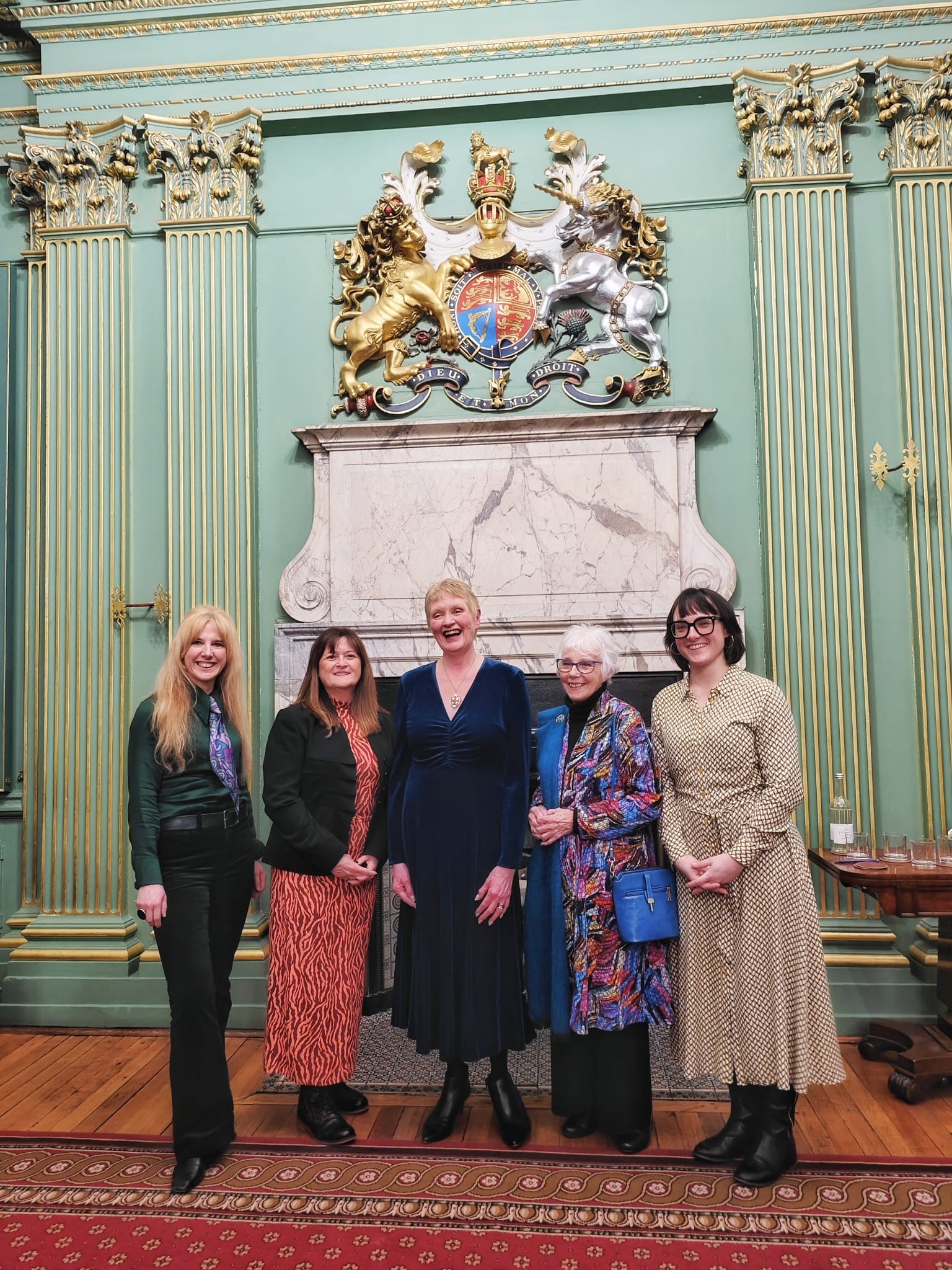 Image of five women in Mansion House