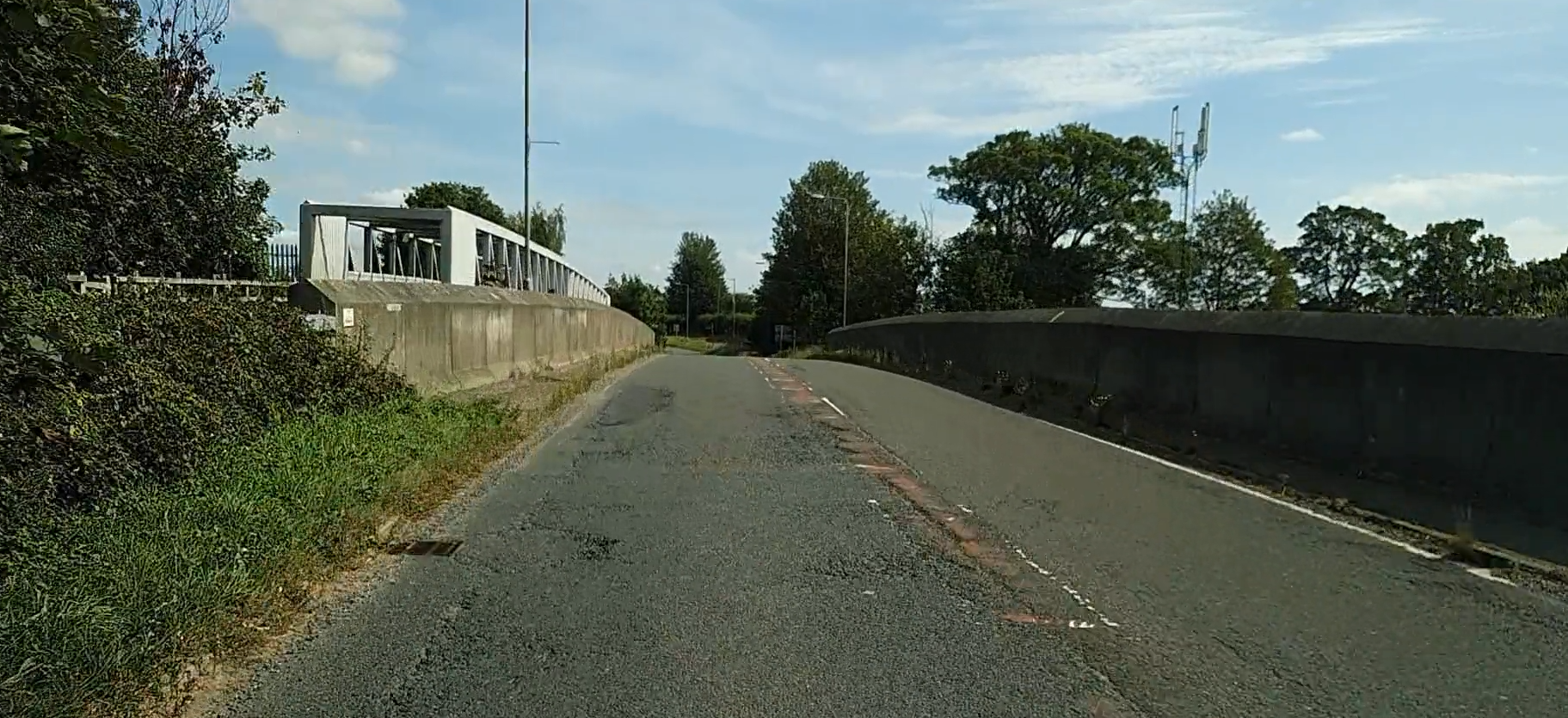 An image of the road surface on the Tadcaster Road/Copmanthorpe West Link that will be getting resurfaced