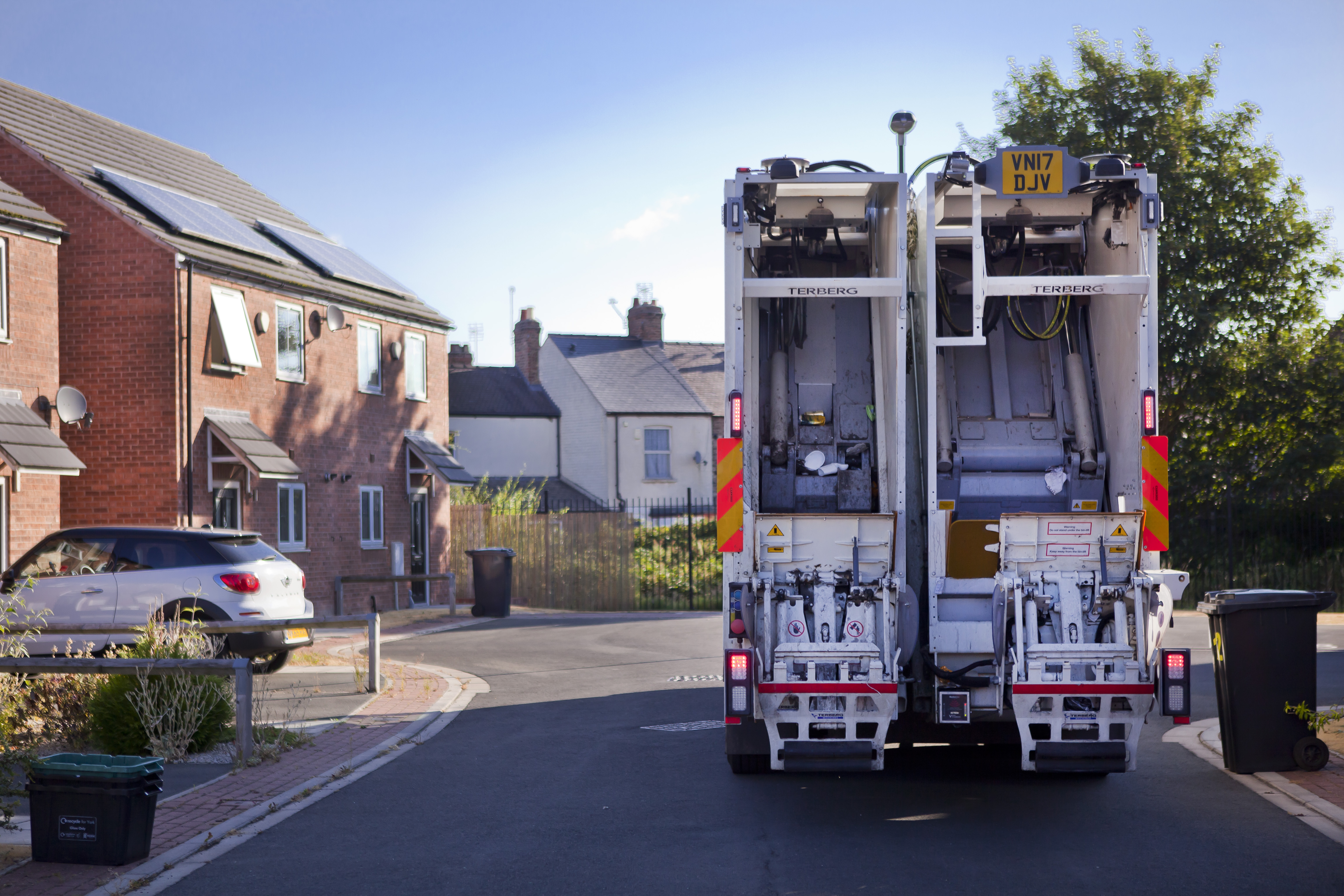 An image of a waste wagon in York