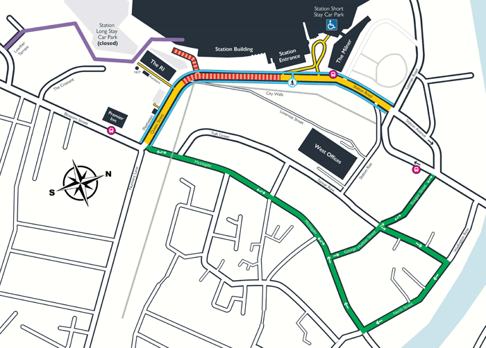 Station Gateway Access Map - Phase 2, 8 June to 12 June