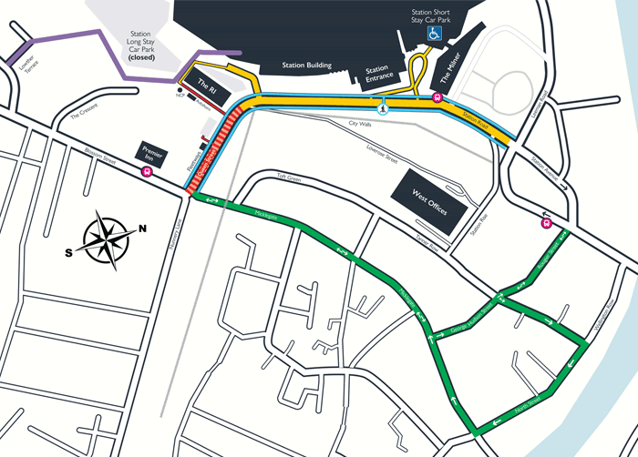 Station Gateway Access Map - Phase 3, 15 June to 19 June