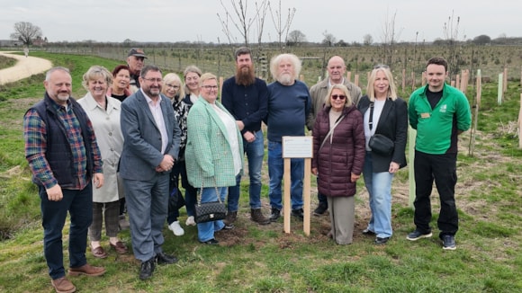 A group of people at York Woodland