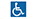 a person in wheelchair icon indicating Blue Badge parking area