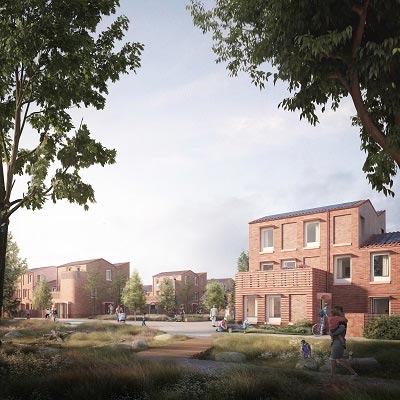 A view of the proposed homes at Burnholme Green