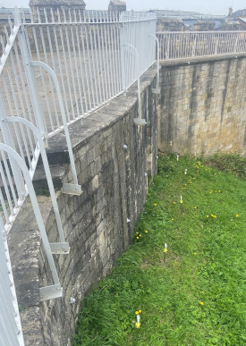 The city walls whilst the Station Gateway project progresses