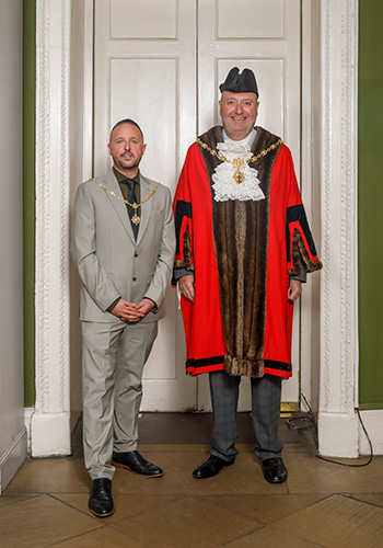 Sheriff’s Consort, Stuart Jarman with Sheriff of York, Geoff Cossins