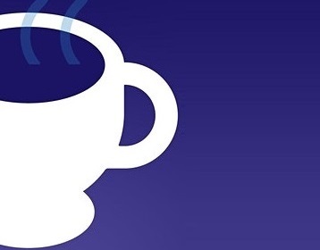 Connect over Coffee coffee cup logo