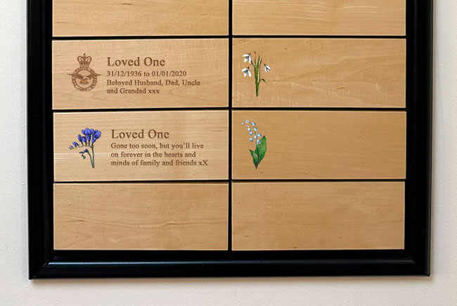 Examples of Atboria plaques