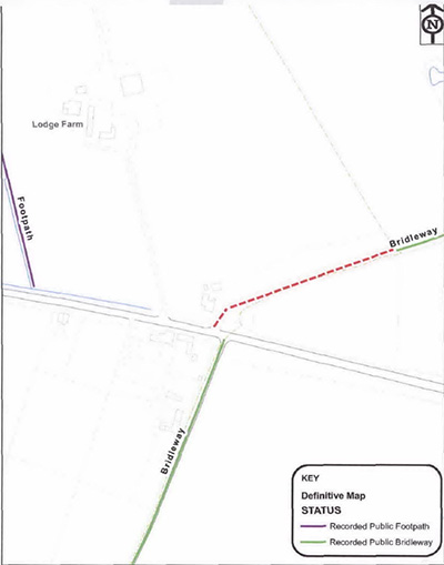 DMMO Register location map for 053: A1079 to the start of public bridleway Kexby 14