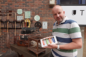 Phil Pinder in his York shop, The Potions Cauldron.
