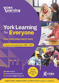 Front cover for York Learning for Everyone Brochure