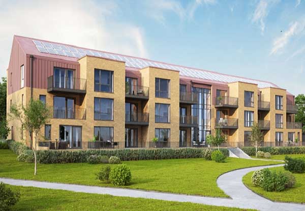 An artist's impression of the over 55s apartments for Lowfield Green housing development from Shape Homes York