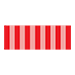 red vertical lines indicating route closed to vehicles and cyclists