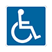 a person in wheelchair icon indicating Blue Badge parking area