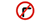 a right-turn arrow crossed out in red indicating no right turn onto Station Road