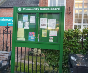 A new community notice board