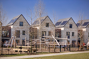 Lowfield Green housing development external view