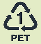 The recycling PET 1 logo.