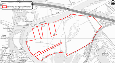 Section 31(6) Deposit Register location map for 004: Land at Water Fulford