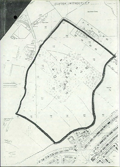 Section 31(6) Deposit Register location map for 007: Land at Water Lane, Clifton, York