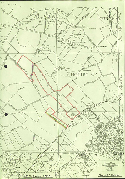 Section 31(6) Deposit Register location map for 010: Land at Holtby Manor