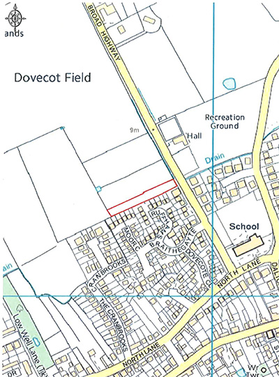 Section 31(6) Deposit Register location map for 018: Land at Wheldrake
