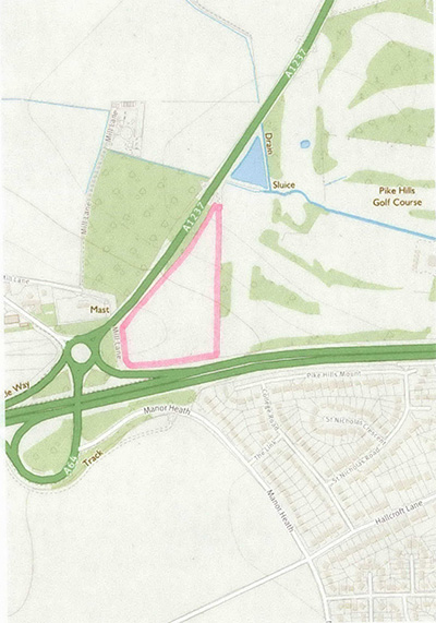 Section 31(6) Deposit Register location map for 019 (c): Land around Copmanthorpe