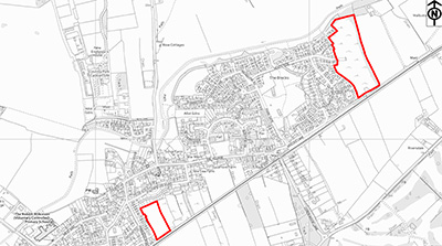 Section 31(6) Deposit Register location map for 020: Land at Redmaynes Brecks, Land off Princess Road