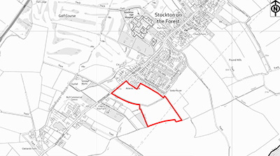 Section 31(6) Deposit Register location map for 021: Land off Stockton Lane