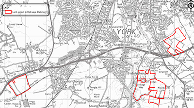 Section 31(6) Deposit Register location map for 025: Land at Copmanthorpe