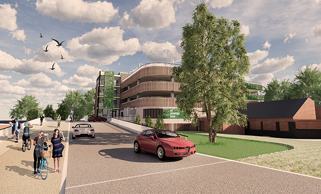 Castle Gateway Masterplan - Multi-storey car park at St George's Field