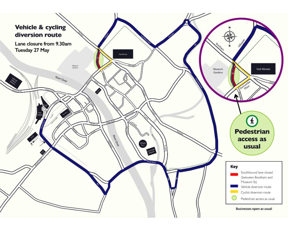 St Leonards place diversion map