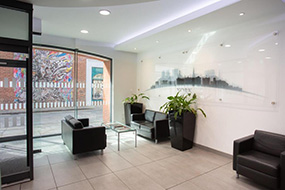 Photo of the interior of Suite 1E Swinegate Court West - reception