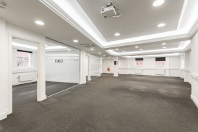 View of the windowed offices inside Suite 2d swinegate court east