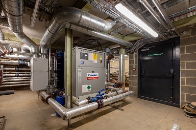 The river water source heat pump used to heat the Guildhall