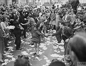 Dancing in the street, VE Day 1945