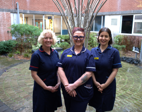 Midwives Claire, Hayley and Lynda