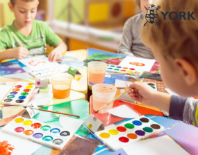 A stock photo of children painting