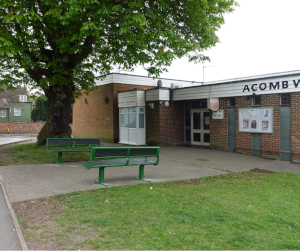 New benches which have been installed on either side of the entrance to Acomb Working Men's Club