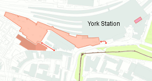 This map shows the current parking locations.